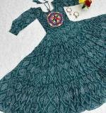 Bandhani Print Gown