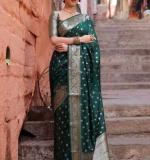 KP 7000 BEAUTIFUL SOFT LITCHI SILK CLOTH SAREE