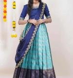 Kanjiveram Silk Zari Lehanga Banarashi Silk Duppta