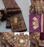 KPR 306 New Designer Gold Border Saree