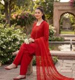 New Occasional Wear Red Color Dress