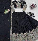 New Designer Party Wear Black Lehenga