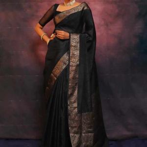 MF 2090 BANARASI SOFT LITCHI SILK CLOTH SAREE