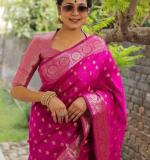 KP 7000 NEW SOFT LITCHI SILK CLOTH SAREE