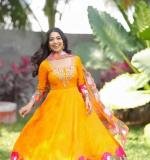 Kalamkari Print Gown