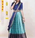 Kanjiveram Silk Zari Lehanga Banarashi Silk Duppta