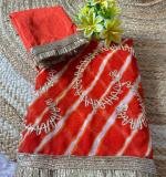 Leheriya Gota Designed Saree