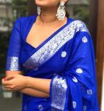 KP 6066 SOFT LITCHI SILK CLOTH SAREE