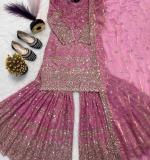 Beautiful Embroidery Design Party Wear Dress