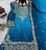 Havy Chinon Blue Designer Suit