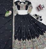 New Designer Party Wear Black Lehenga