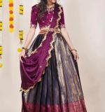 Kanjiveram Silk Zari Lehanga