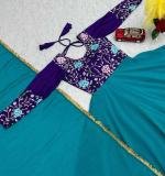 Chinon Embroidery Thread Work Gown