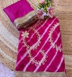 New Leheriya Gota Designed Saree