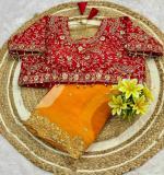 PIYU P1102 BEAUTIFUL PREMIUM LADDU MANGO SAREE
