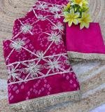 Star Gota Work Saree