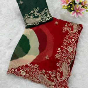 PIYU P1094 BEAUTIFUL LADDU MANGO SAREE