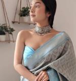 MF 2080 SOFT LICHI SILK CLOTH SAREE