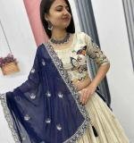 Pure Tissue Silk Wedding Wear Lehenga