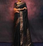 MF 2090 BANARASI SOFT LITCHI SILK CLOTH SAREE