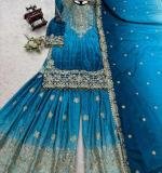 Havy Chinon Blue Designer Suit