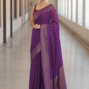 KPR 266 SOFT LITCHI SILK CLOTH SAREE