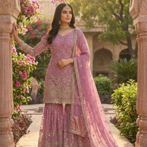 Beautiful Embroidery Design Party Wear Dress