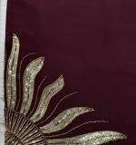 Natural crep silk Beads with moti Party Wear Dress