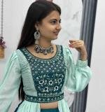 Chinon Real Handwork Lehenga With Handwork Belt