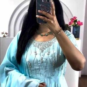 Embroidery Party Wear Gown