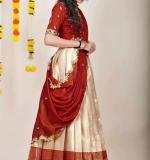 traditionl Kanjiveram Silk Zari Lehanga