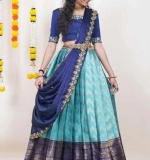 Kanjiveram Silk Zari Lehanga Banarashi Silk Duppta