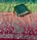 Beautiful Mor Gota Work Saree