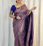 KPR 298 NEW SOFT LICHI SILK CLOTH SAREE