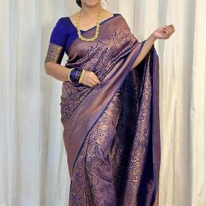 KPR 298 NEW SOFT LICHI SILK CLOTH SAREE