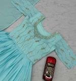Embroidery Party Wear Gown