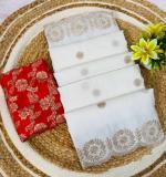 PIYU P1097 WHITE WORK SAREE