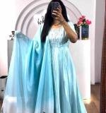 Embroidery Party Wear Gown