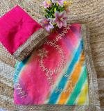 Leheriya Gota Designed Saree