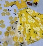 Yellow Fox Georgette Lehenga