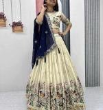 Pure Tissue Silk Wedding Wear Lehenga
