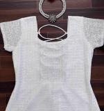 Elegant Ethnic Wear White Dress