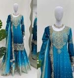 Havy Chinon Blue Designer Suit