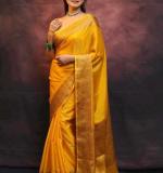 MF 2090 BEAUTIFUL BANARASI SOFT LITCHI SILK CLOTH SAREE