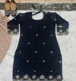 Party Wear Look Top Dhoti Salwar and Dupatta
