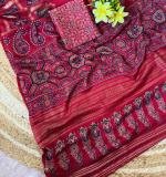 New Beautiful Casual Wear Designer Silk Saree