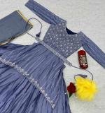Violet Chinon Sequence Work Lehenga