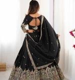 New Designer Party Wear Black Lehenga