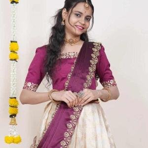 Kanjiveram Silk Zari Lehanga