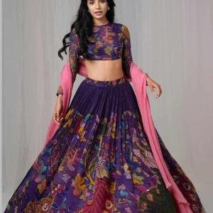 Cotton Kalamkari Print Lehenga